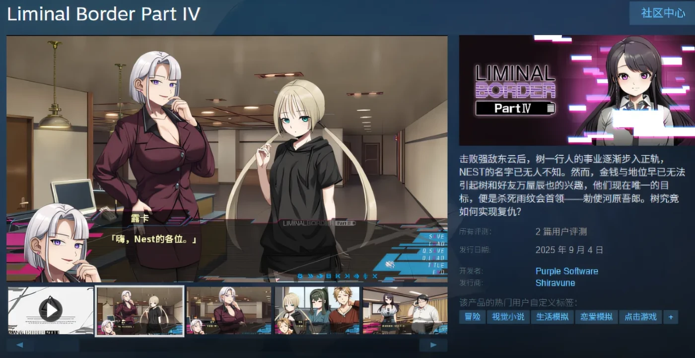 图片[2]-[PC游戏]T15009 Liminal Border Part IV Ver1.0 Steam官方中文版 [新作/5.7G]-资源巴士