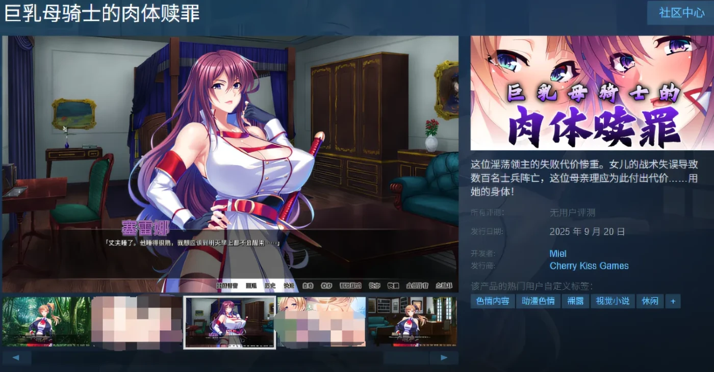 图片[2]-[PC游戏]T15083 巨乳母骑士的肉体赎罪 Ver1.08 Steam官方中文版 [新作/977M]-资源巴士