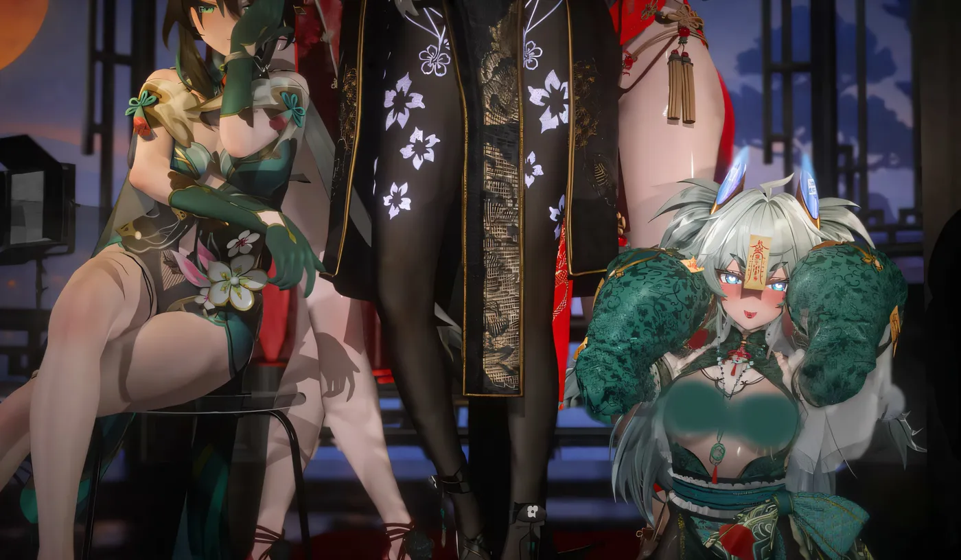 [同人动画]H2707 Gerrry 大佬2月新作：超多二游角色旗袍银趴 2K无修版★全CV [新作/2.8G]-资源巴士