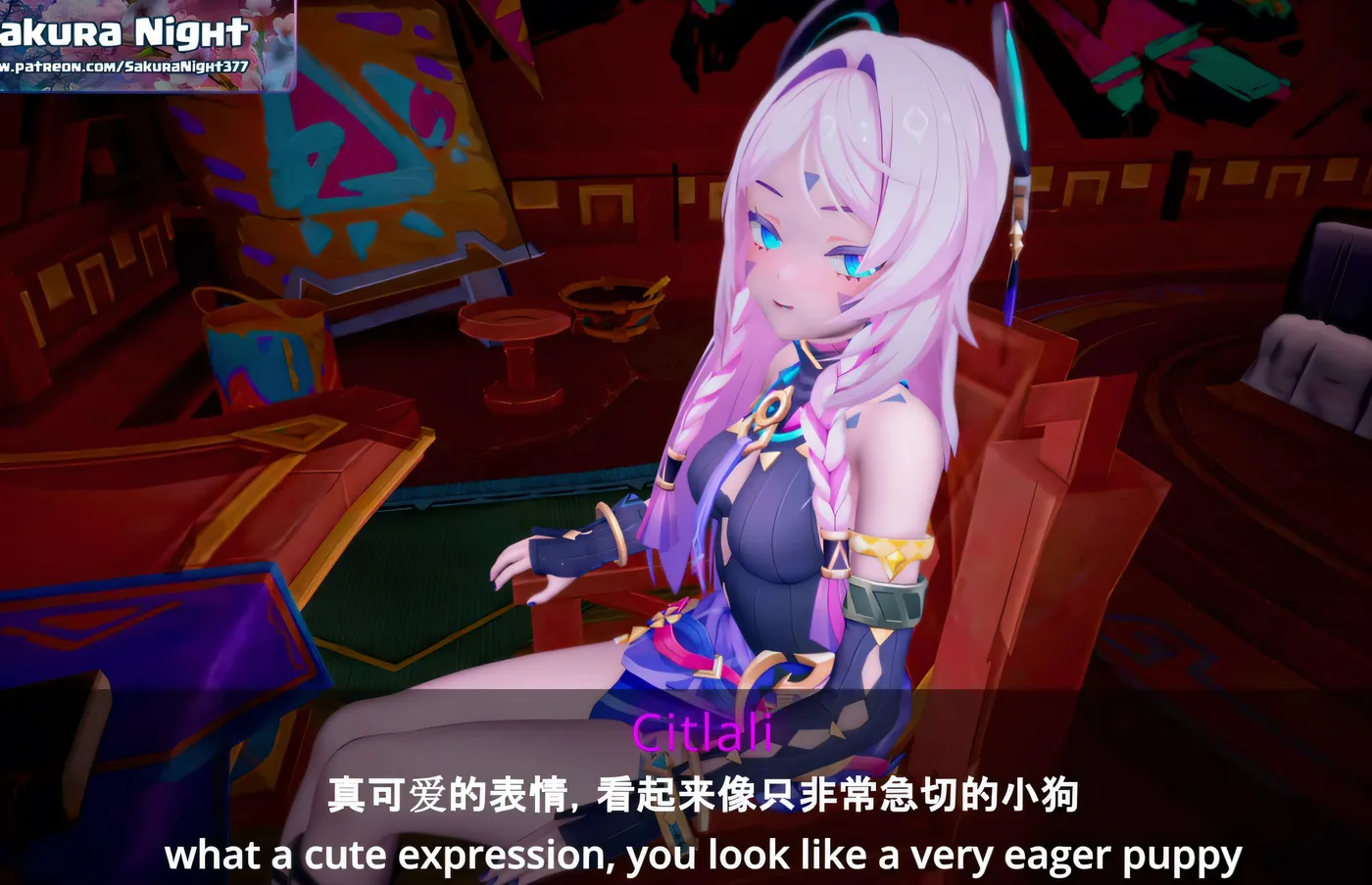 [同人动画]H2602 Sakura Night 大佬26.1月新作：N°14 Citlali茜特菈莉3D同人 无修版★CV [新作/1.3G]-资源巴士
